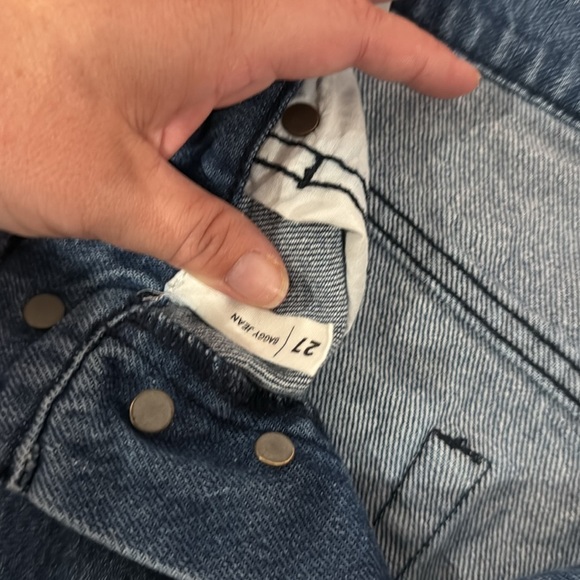 PacSun Blue Relaxed Fit Jeans with patching - Picture 5 of 6